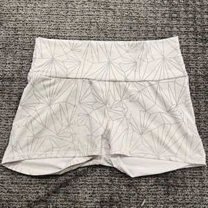 Freedom rave wear white reflective shorts
